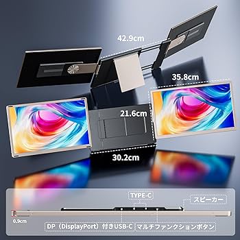 極美品✨️】LAPTOMO S6 ノートパソコン トリプルモニター 付属品完品