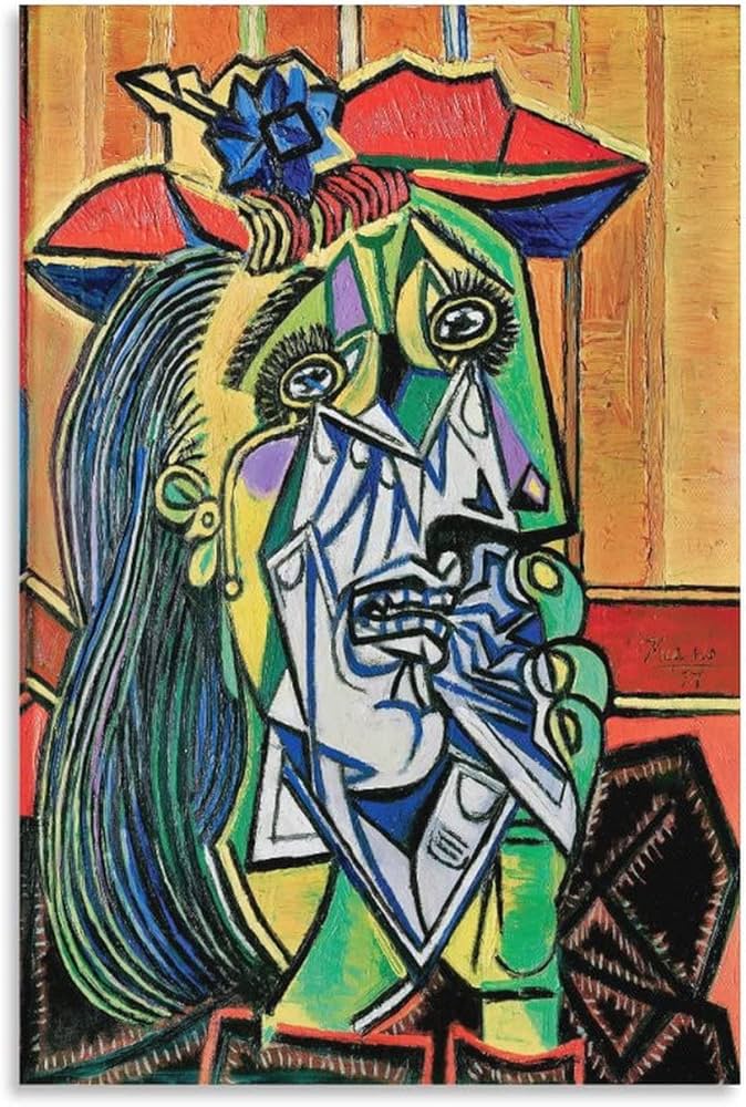 Amazon｜Pablo Picassoパブロ・ピカソ名画の数々ポスター『鏡の前の