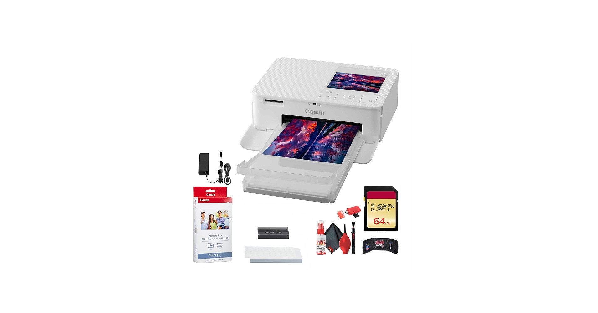 Amazon.com : Canon SELPHY CP1500 Compact Photo Printer (White