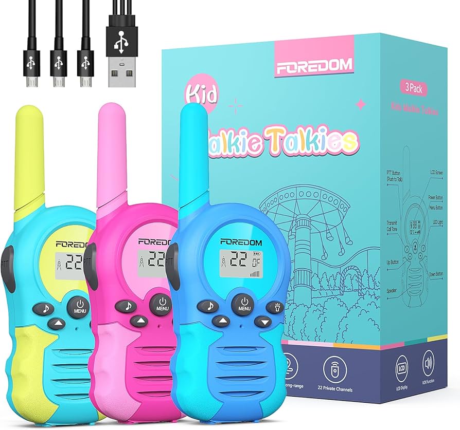 Amazon.com: FOREDOM Rechargeable Walkie Talkies for Kids Walkie