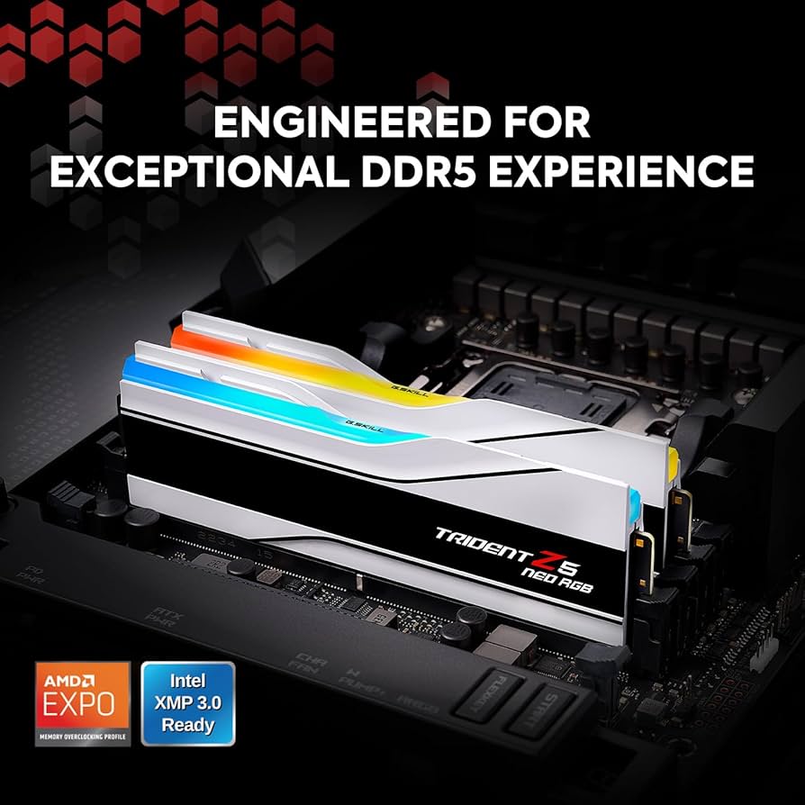 G.SKILL Trident Z5 Neo RGB Series DDR5 RAM (AMD Expo & Intel XMP