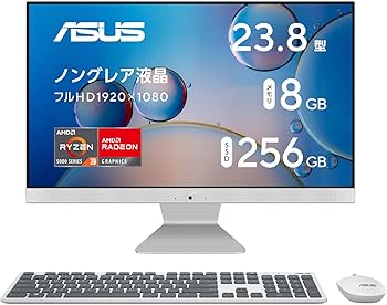 Amazon | ASUS デスクトップパソコン 一体型 M3400WU 23.8インチ Ryzen