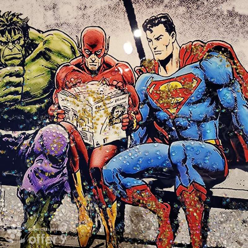 Amazon.co.jp: アートパネル 水晶絵 アートフレーム アメコミ マーベル