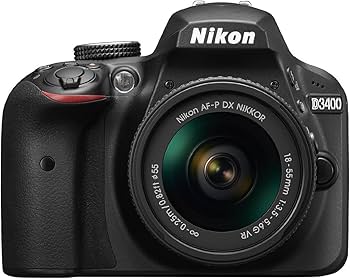 Amazon.com : Nikon D3400 w/ AF-P DX NIKKOR 18-55mm f/3.5-5.6G VR