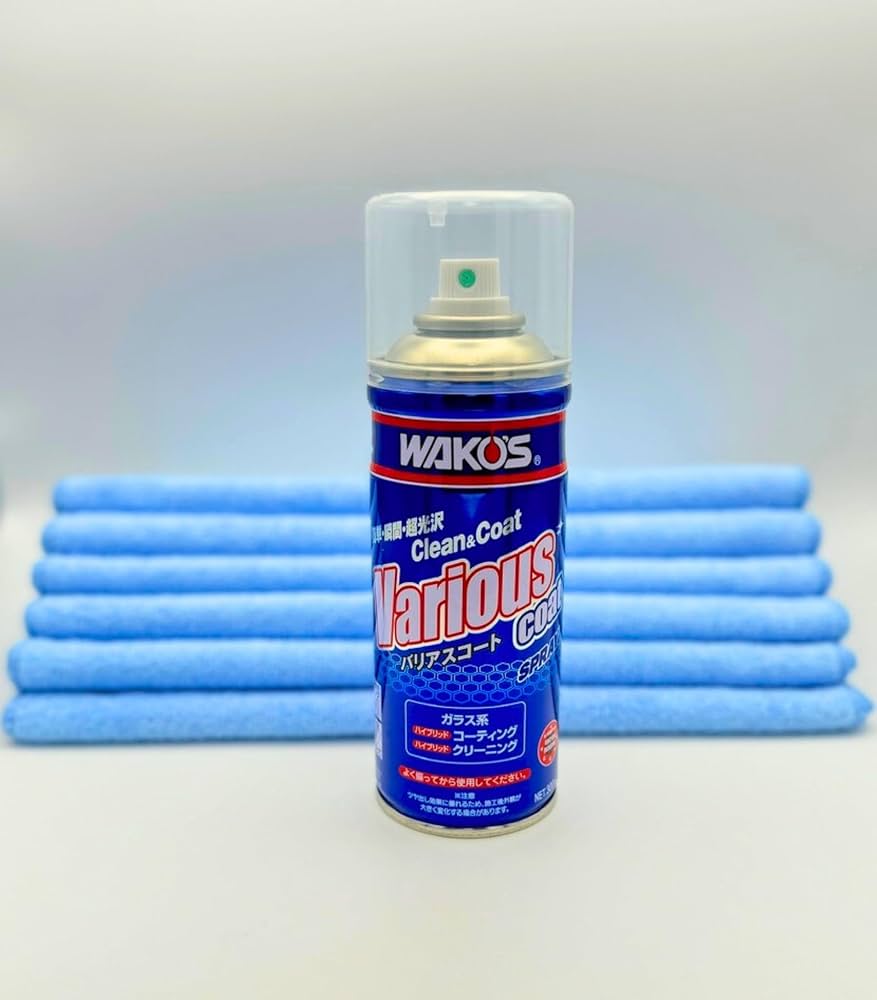 Amazon.co.jp: 高級洗車専用クロス6枚 ワコーズ バリアスコート 300ml