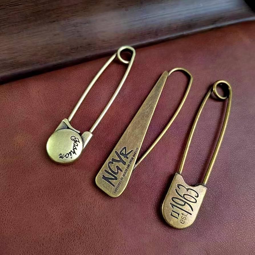 Amazon.co.jp: アンティーク調 デコラティブ セーフティピン セット