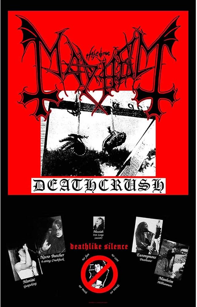 Amazon.co.jp: Mayhem ポスター Deathcrush Band Logo 新しい 公式