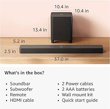 Fire TV Soundbar Plus with subwoofer | Amazon