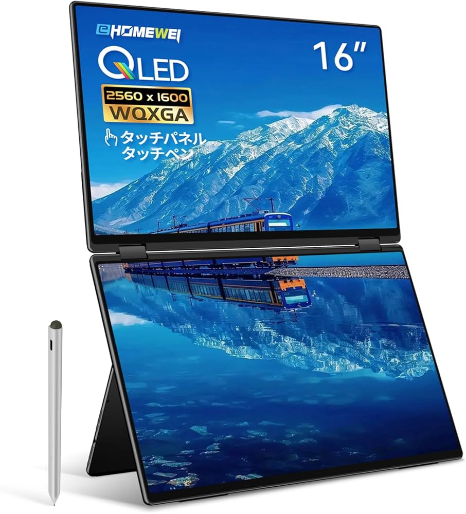 Amazon.co.jp: EHOMEWEI デュアルモニター 16インチ QLED 2.5K