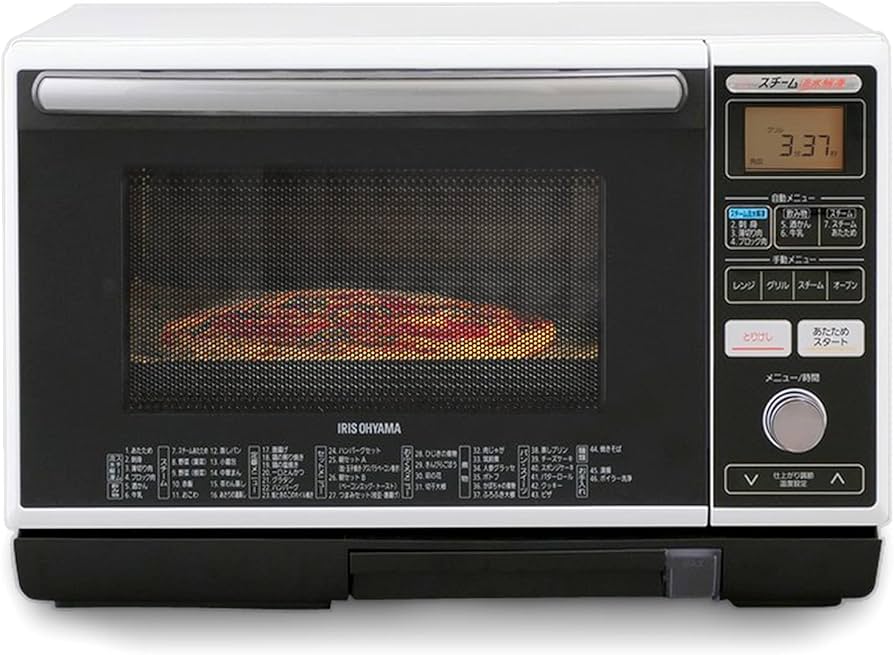 Amazon.co.jp: アイリスオーヤマ 過熱水蒸気 オーブンレンジ スチーム