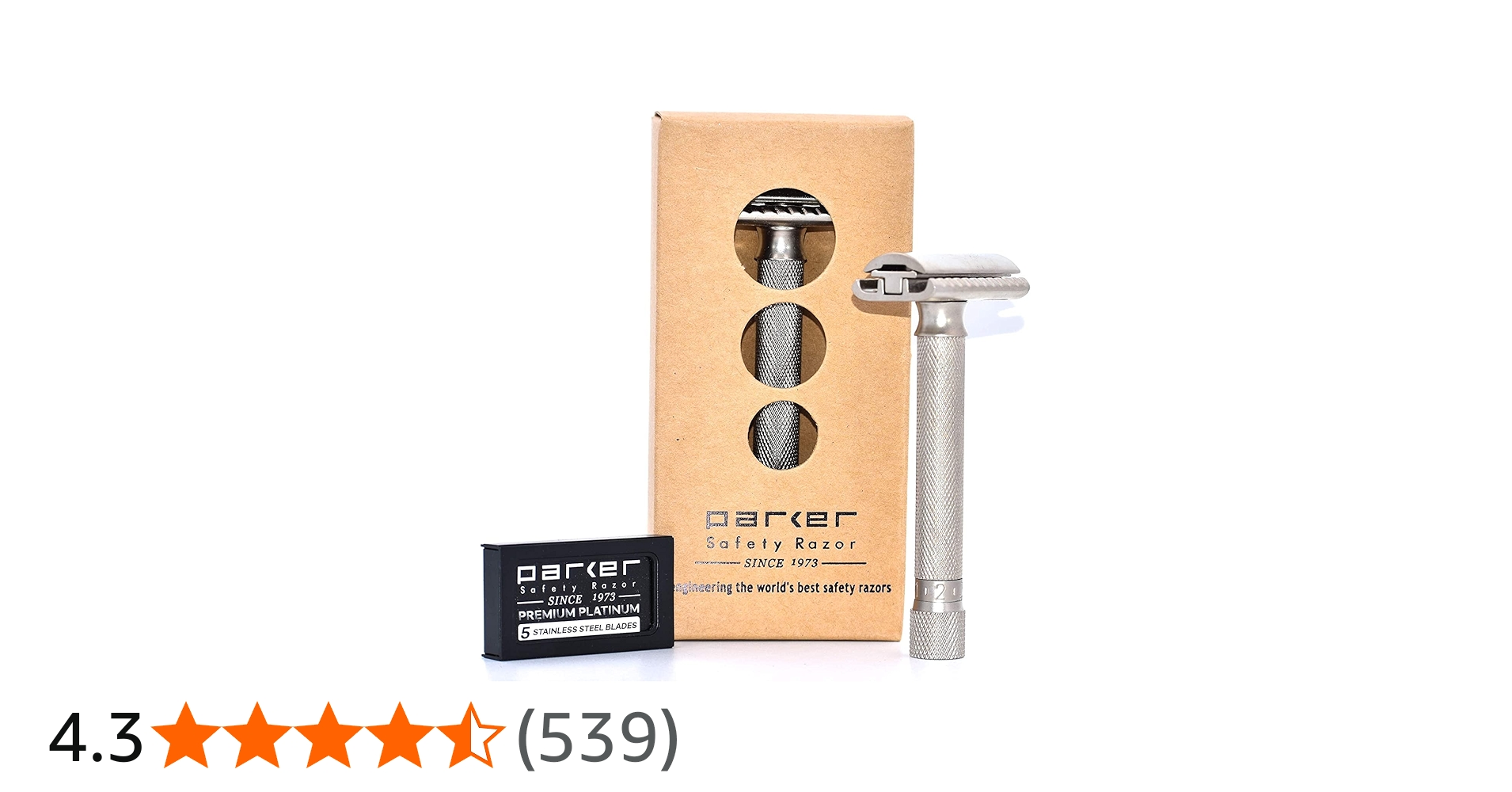 Amazon.co.jp: parker T字 カミソリ メンズ 両刃剃刀 ( マイルド・深