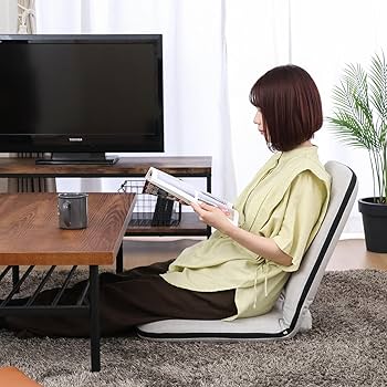 Amazon.co.jp: 不二貿易 折りたたみ式座椅子 幅41×奥行56×高さ7cm