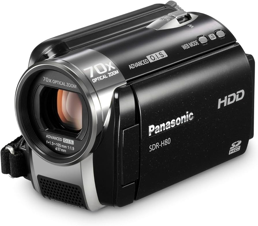 Amazon.com: Panasonic SDR-H80 SD and HDD Camcorder (Black
