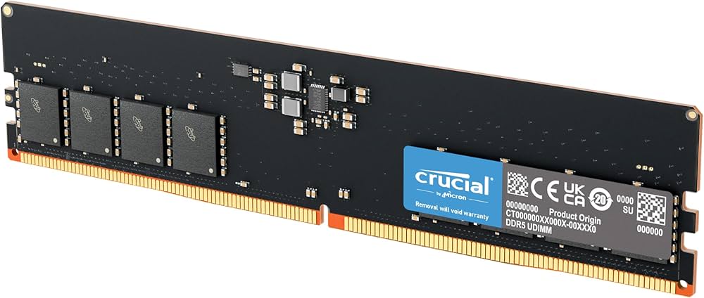 Crucial DDR5 RAM 32GB 4800MHz, Desktop Computer Memory, CL40