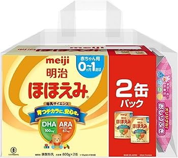 Amazon.co.jp: 明治 ほほえみ 2缶パック(景品付き) 800g×2缶 [0ヵ月~1