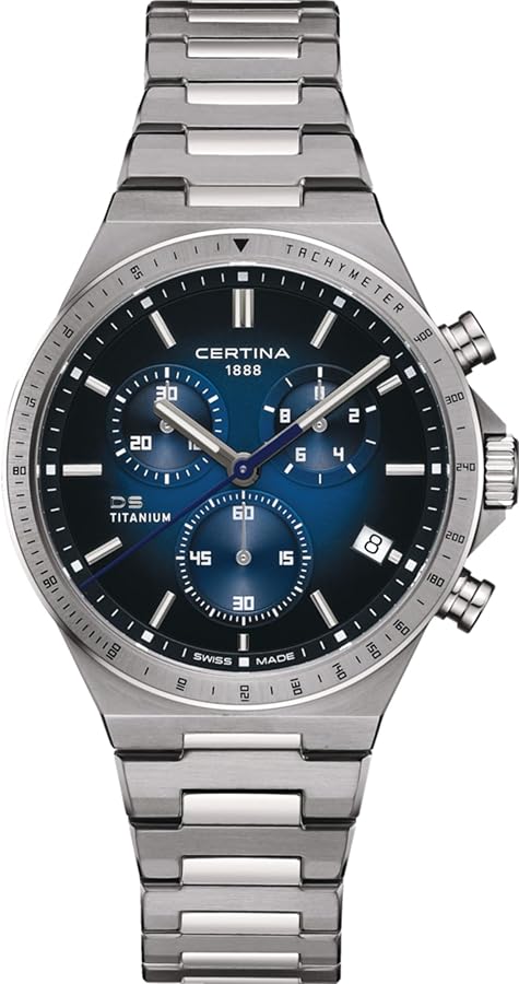 Amazon.com: Certina, Mens, DS-7 Chronograph, Titanium, Swiss