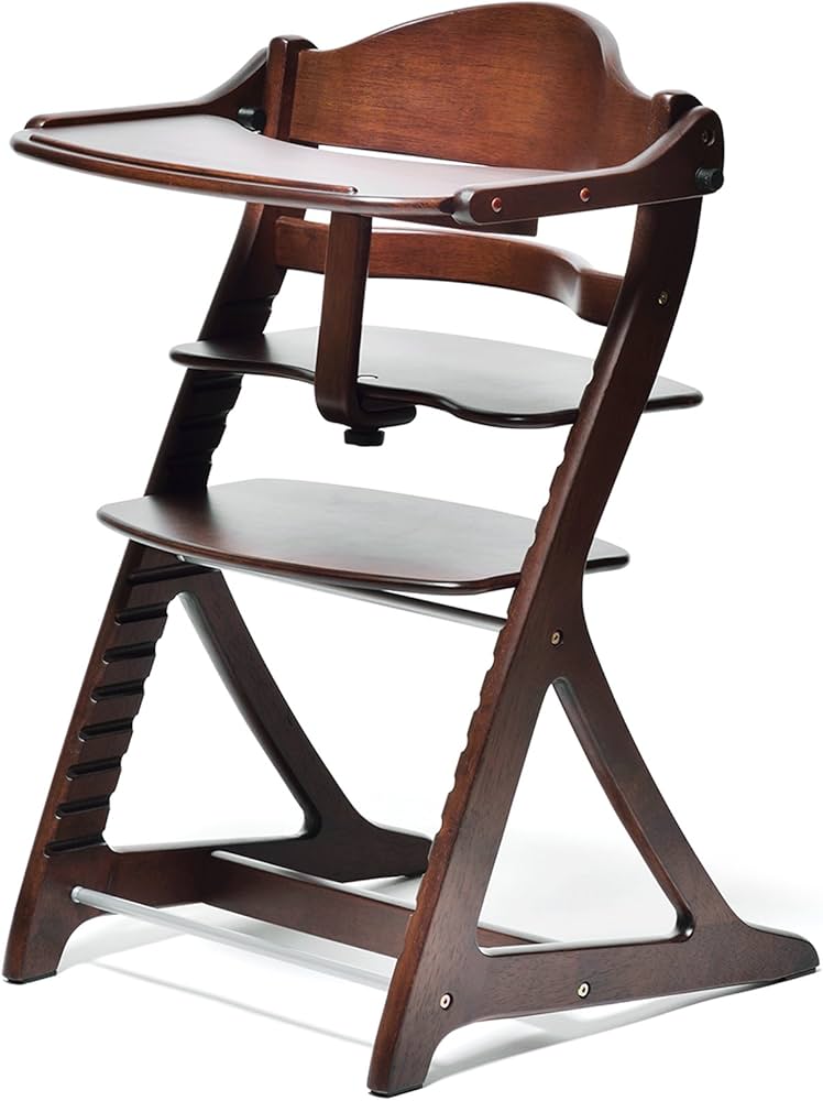 Amazon | 大和屋 すくすくチェアプラス テーブル付 ダークブラウンDB