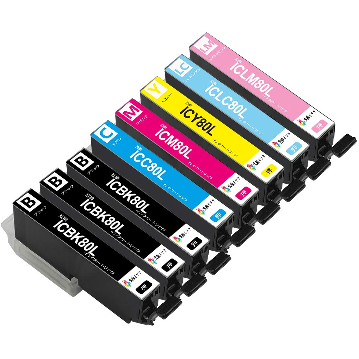 Amazon.co.jp: エプソンインクカートリッジ IC6CL80LBKx3/ C/ M/ Y/ LC