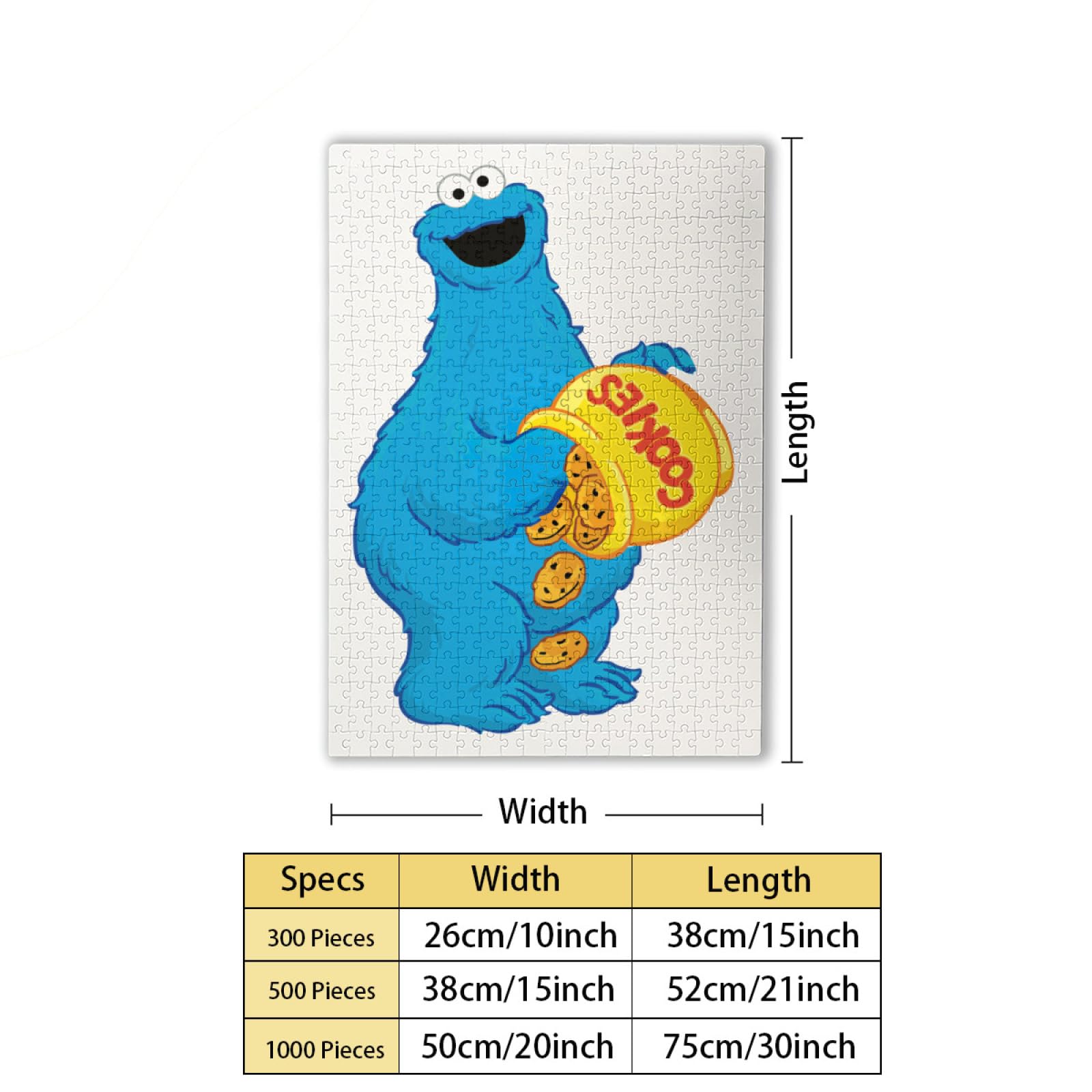 Amazon.co.jp: セサミストリート クッキーモンスター 500ピース パズル