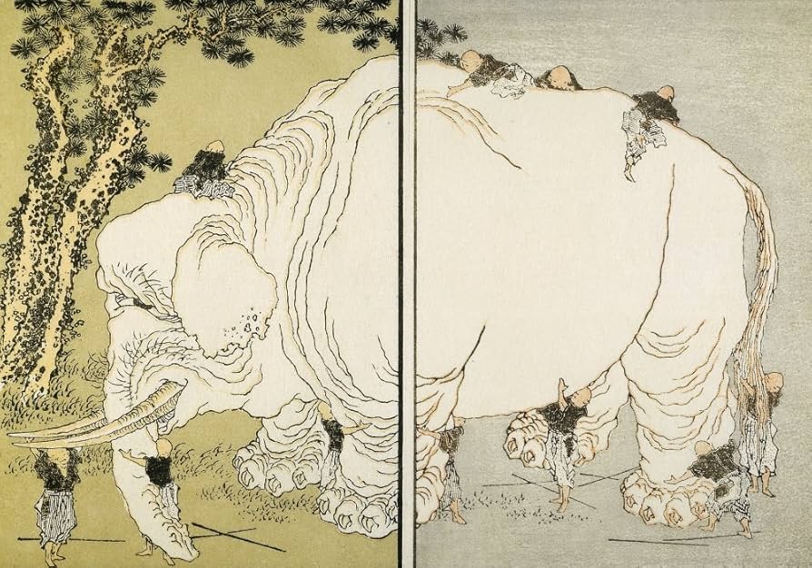Amazon.com: Hokusai Elephant NThe Blind Men And The Elephant