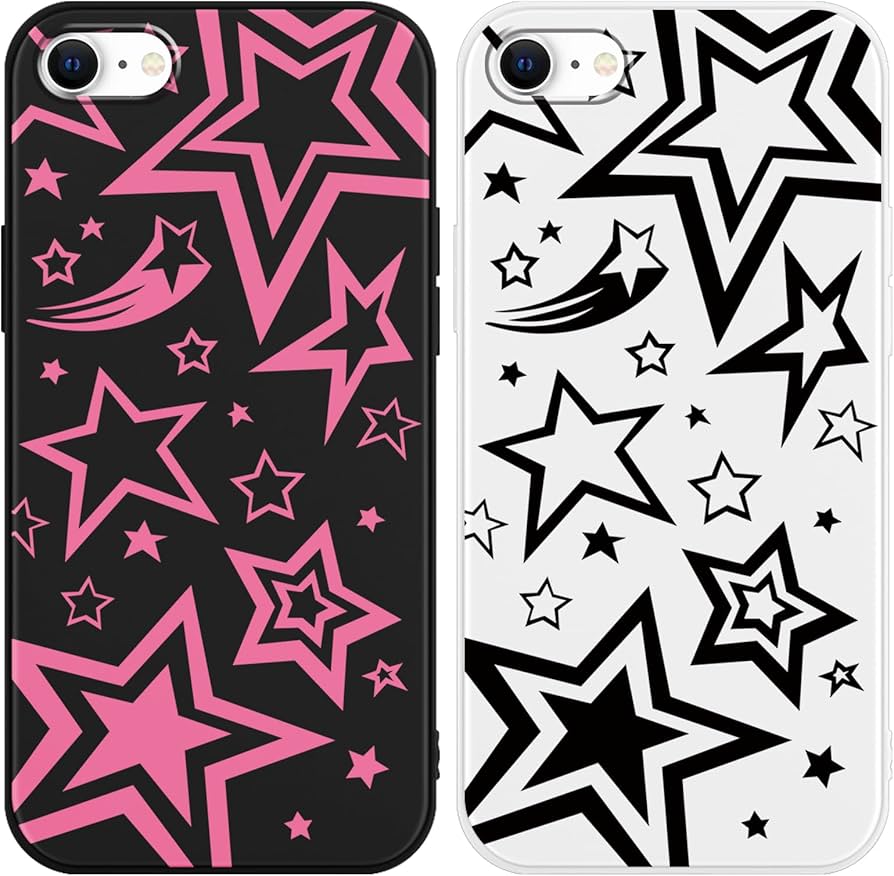 Amazon.com: Yomjew 2 Pack Cute Pink Super Star Y2K Phone Case for
