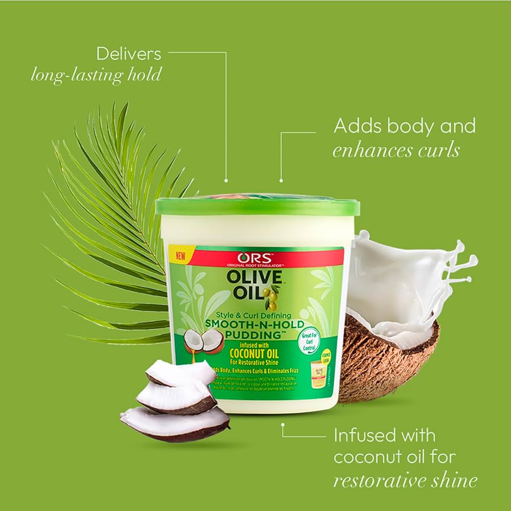 Amazon.com: ORS Olive Oil Style and Curl Smooth-N-Hold Pudding 13
