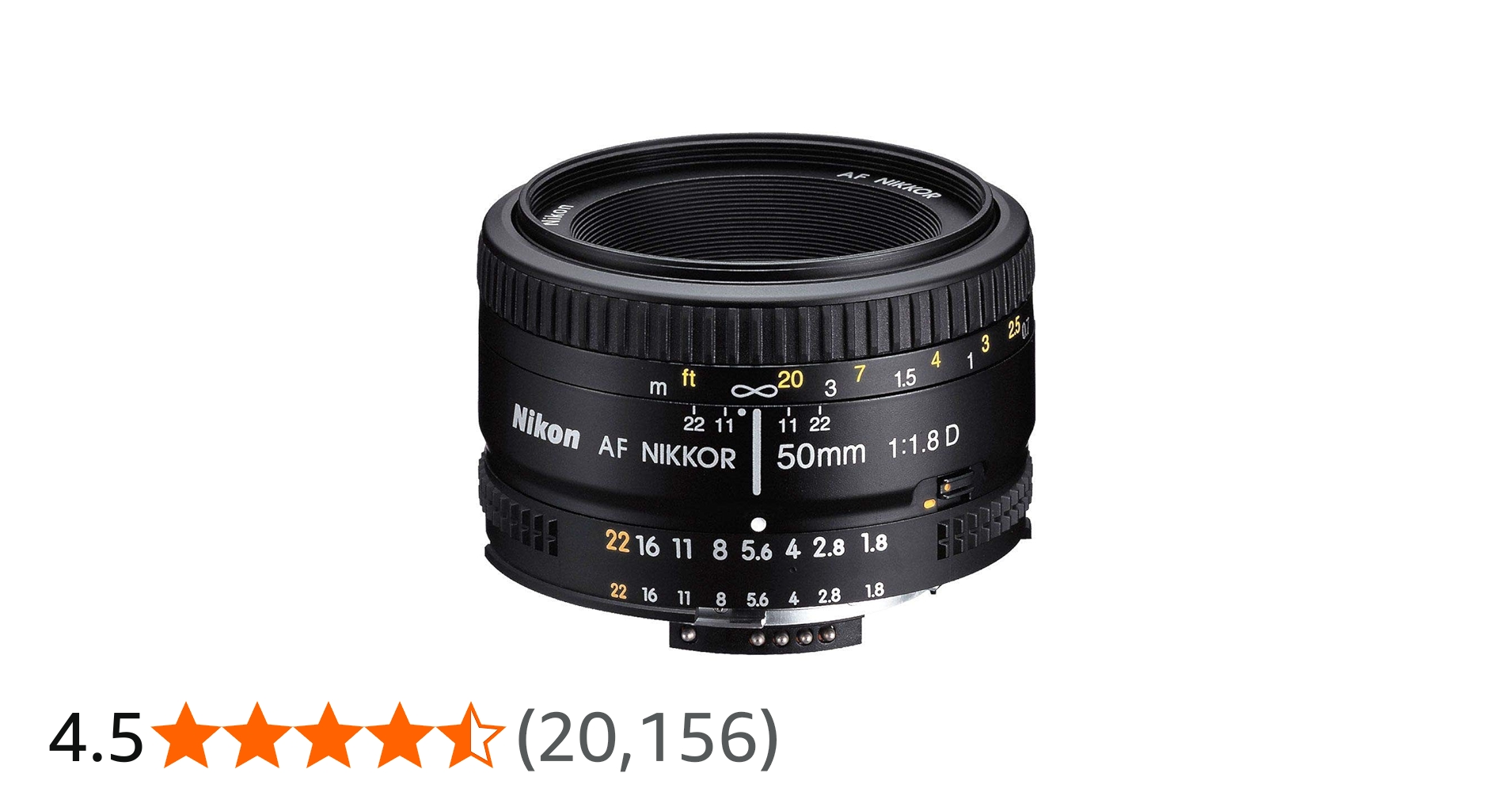 Nikon 2137 50mm f/1.8D AF Nikkor Lens for Nikon Digital SLR