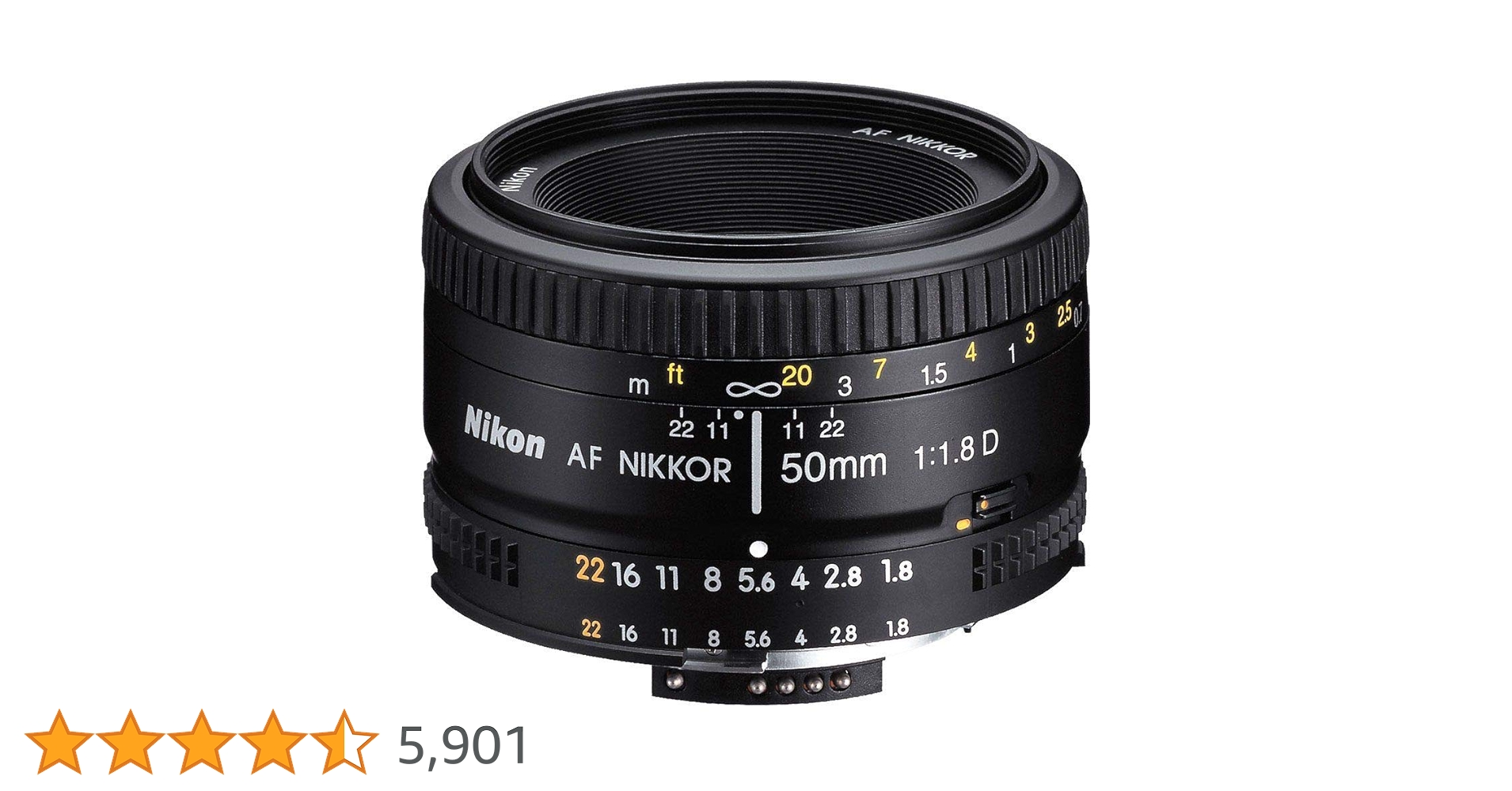 ⭐️カビなし♪美品⭐️Nikon Ai NIKKOR 50mm F1.8 単焦点 Amazon