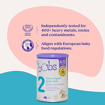 Amazon.com: Bubs Goat Milk Infant Formula Stage 2, Infants 6-12