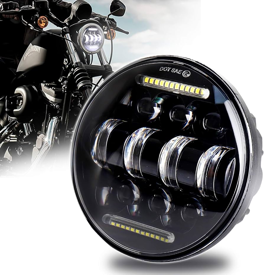 Amazon | 5.75インチ LEDヘッドライト ハーレー ダビッドソン 用 66W