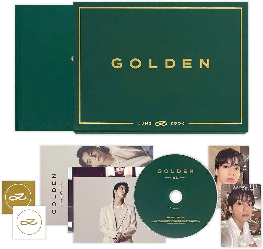 Amazon.com: JUNGKOOK - [GOLDEN] (SHINE Ver.) Book Case + Photo