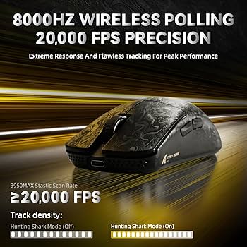 Amazon.com: ATTACK SHARK R11 Ultra 8K Carbon Fiber Wireless Gaming