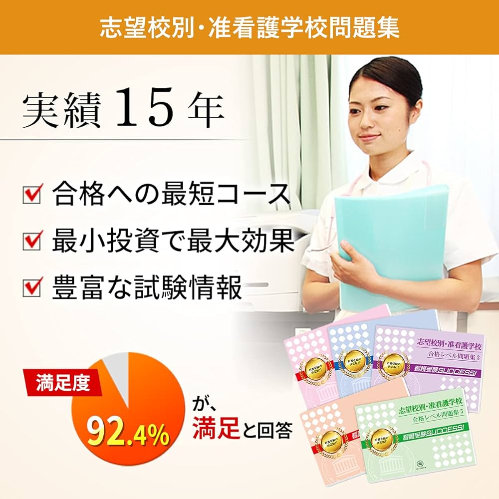 2026 朝霞地区医師会立朝霞准看護学校・合格セット問題集(7冊)＋願書