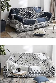 Amazon｜ソファカバー マルチカバー エスニック ポへミア風 90*90cm 3