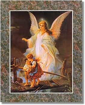 Amazon.com: Guardian Angel Watching Over Children #2 Religious Art