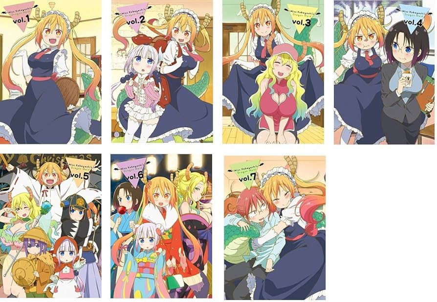 Amazon.co.jp: 小林さんちのメイドラゴン [ブルーレイ 全巻セット] 全7