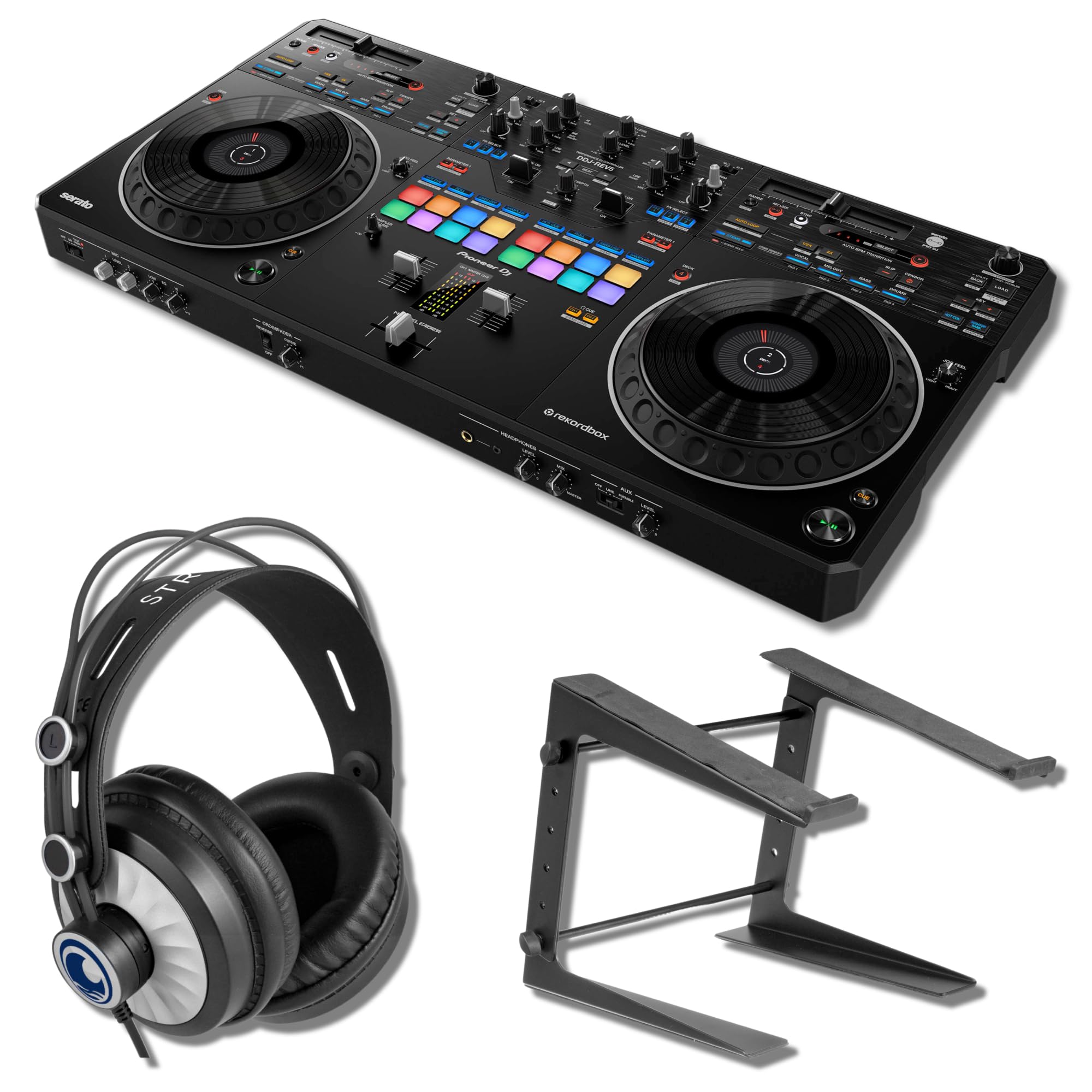 Amazon.com: Pioneer DDJ-REV5 4-deck DJ Controller with Cans50