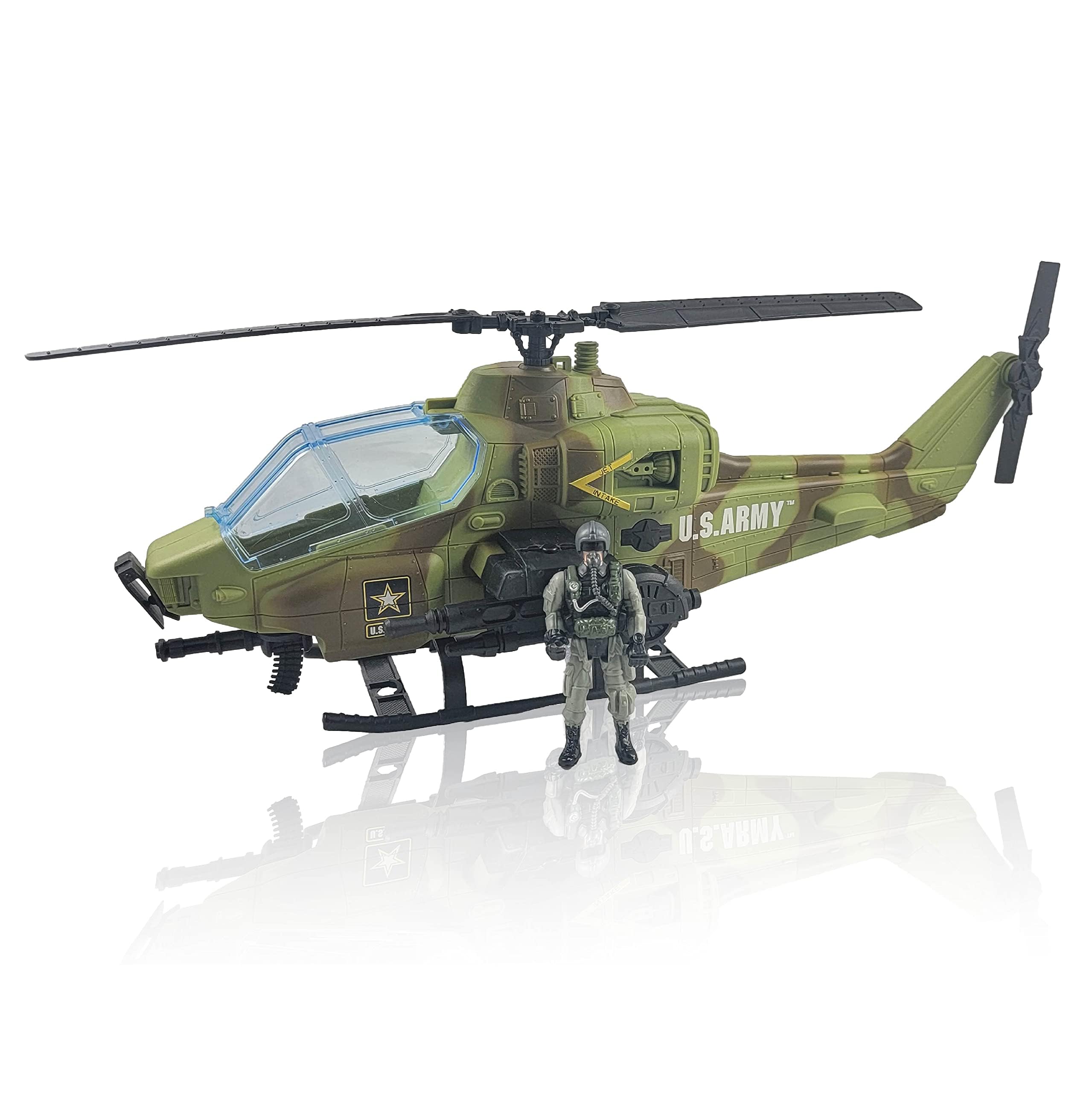 Amazon.co.jp: アメリカ陸軍 AH-64 アパッチヘリコプター おもちゃ