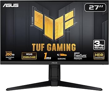 Amazon.co.jp: ASUS 27インチ 1440P 260Hz 1ms G-SYNC ゲーミング
