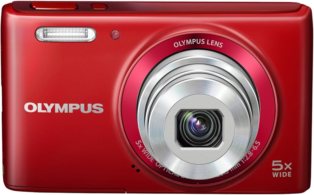 Amazon | オリンパス コンパクトデジタルカメラ STYLUS VGー180 レッド