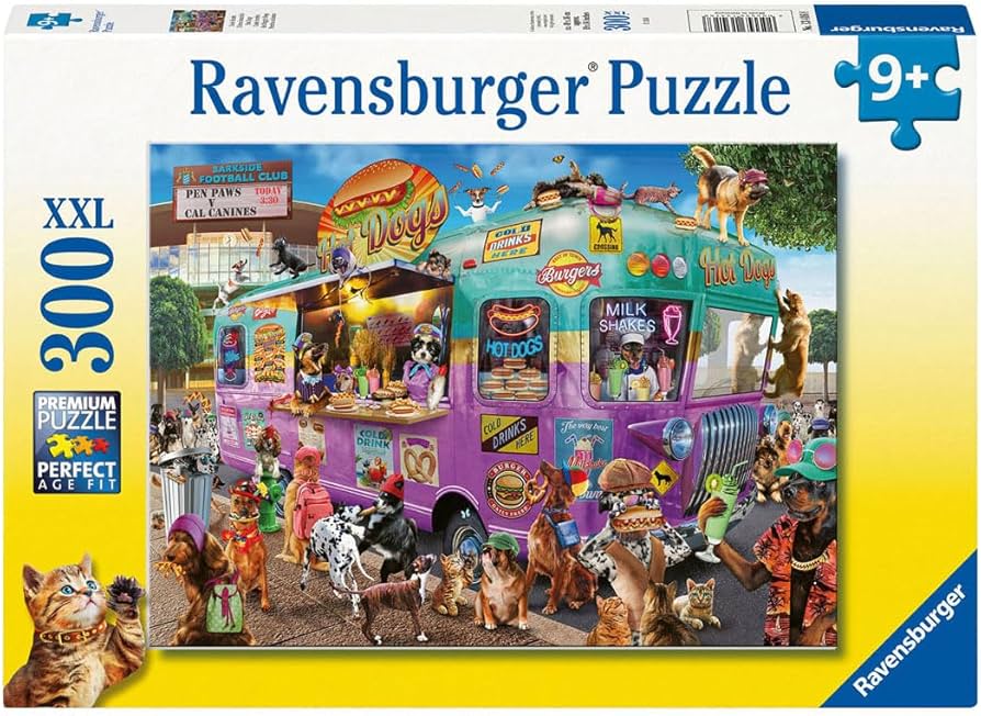 Amazon.com: Ravensburger Hot Diggity Dogs 300 XXL Piece Jigsaw