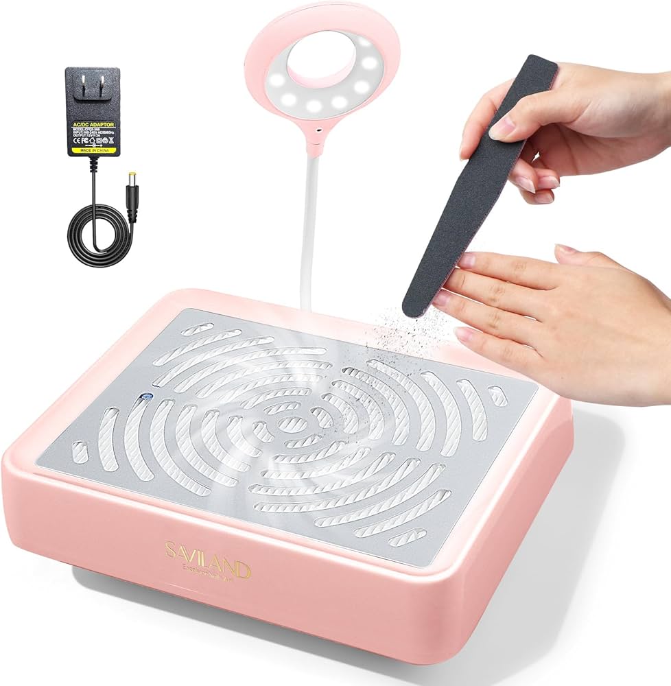 Amazon.com: SAVILAND Nail Dust Collector with Lamp – Powerful Nail