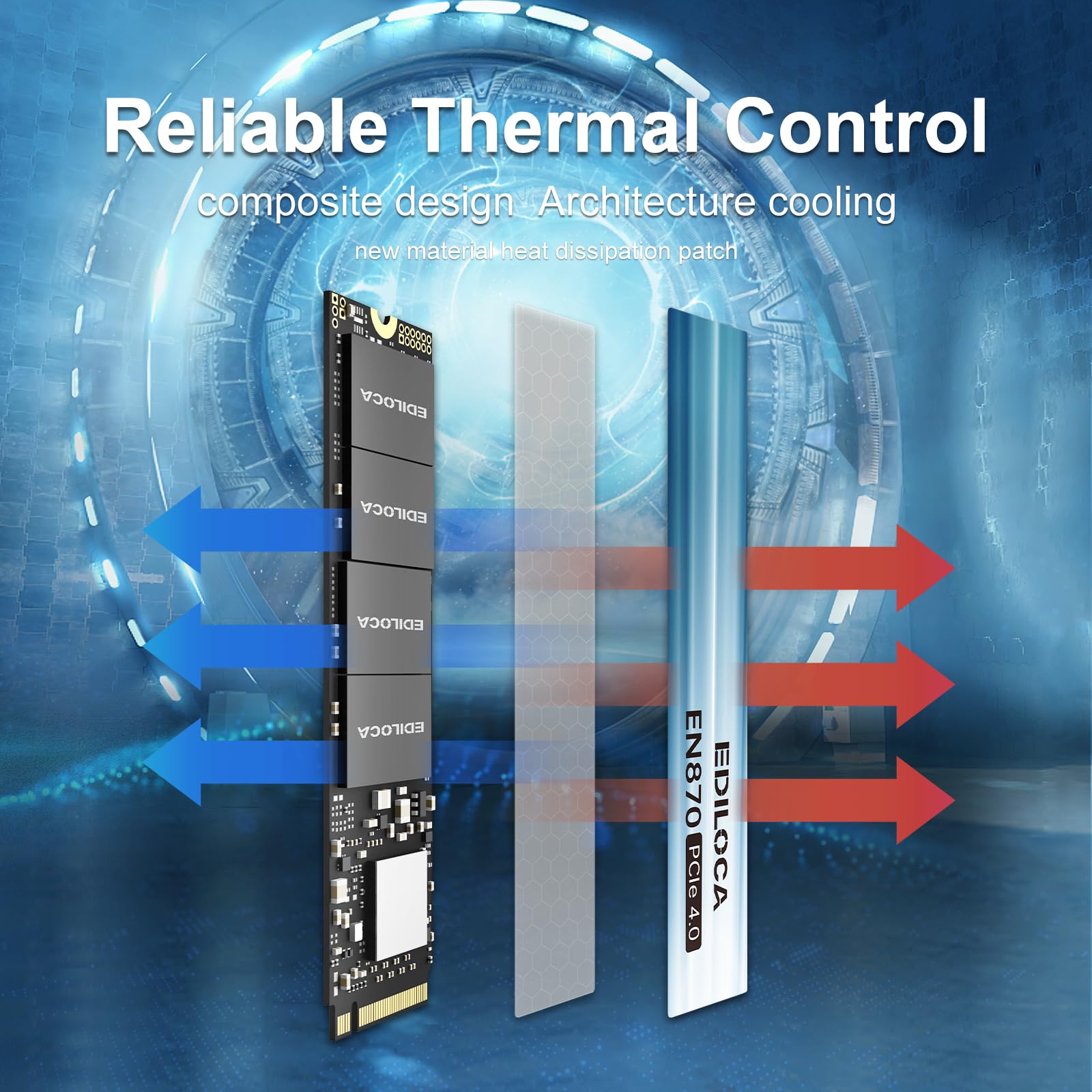 Amazon | Ediloca EN870 SSD 2TB PCIe 4.0 NVMe M.2 2280 PS5動作確認