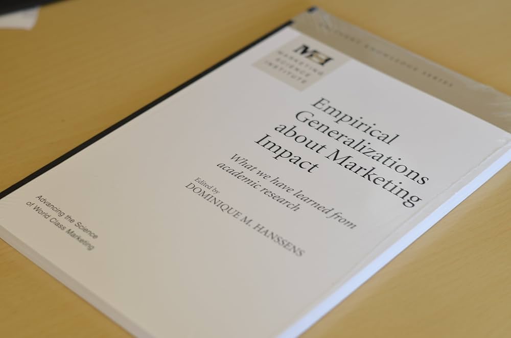 Empirical Generalizations about Marketing Impact (Marketing