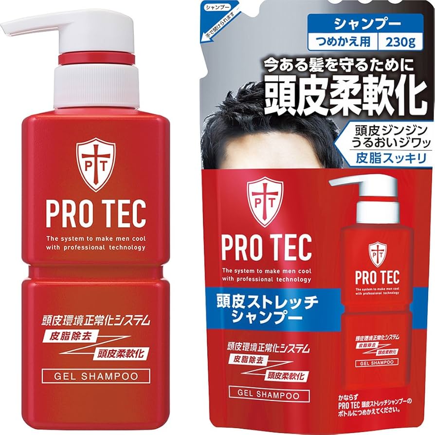 Amazon | PRO TEC(プロテク) 頭皮ストレッチシャンプー 本体ポンプ