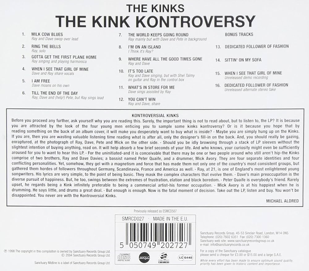 Amazon.co.jp: Kinks Kontroversy: ミュージック