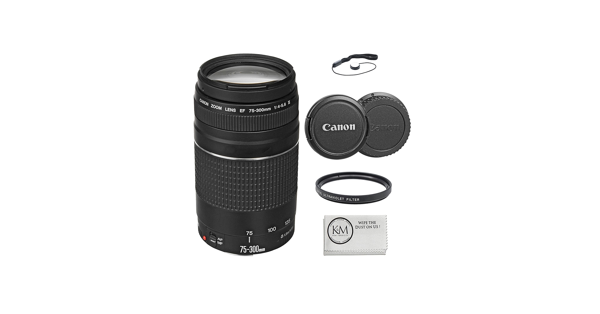 Amazon.com : Canon EF 75-300mm f/4-5.6 III Lens Bundled with 58mm