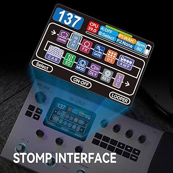 Amazon.com: M-KVIVE MK-300 Guitar Multi-Effects Processor Pedal