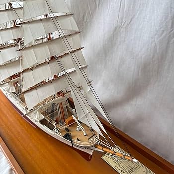 Amazon | 大型帆船模型 初代日本丸 模型 ガラスケース入り