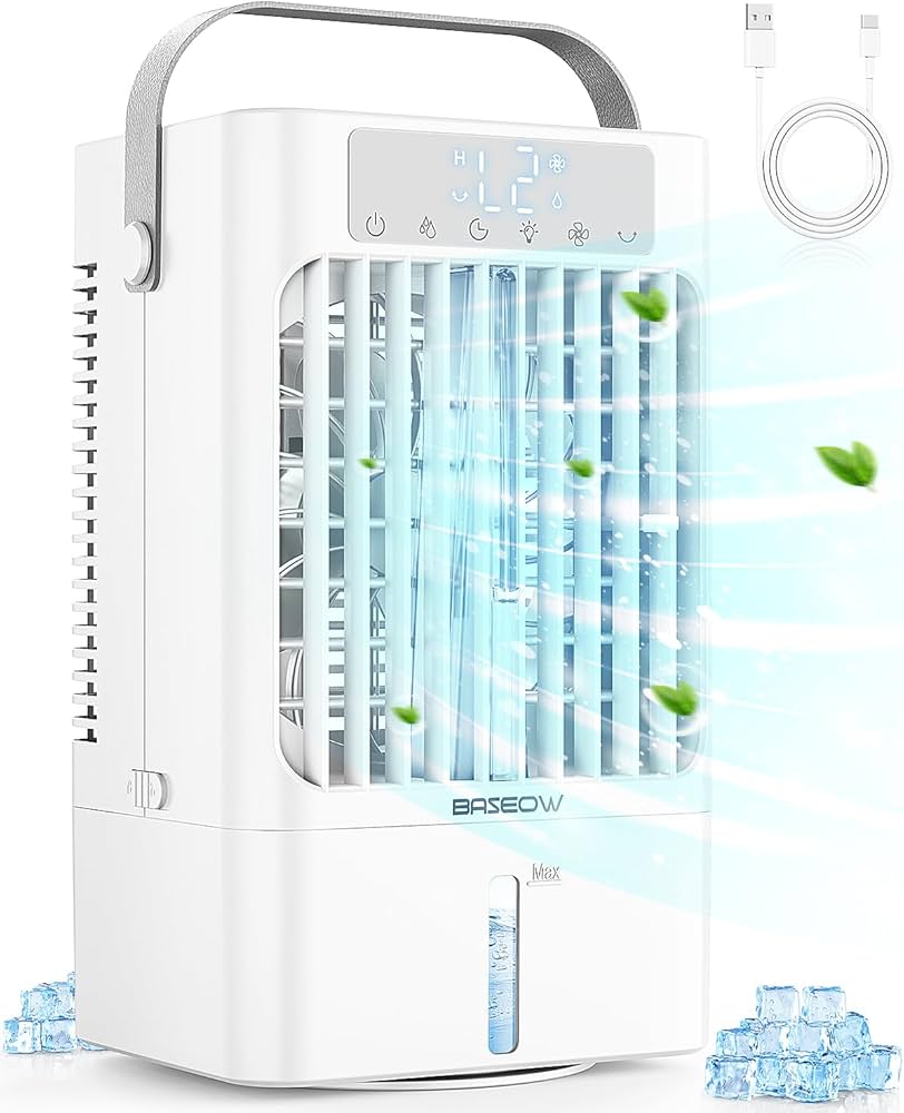 Amazon | 冷風扇 冷風機 静音 3段階風量&2種霧化モード 切タイマー 90